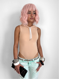 Nude Hoodie Bodysuit